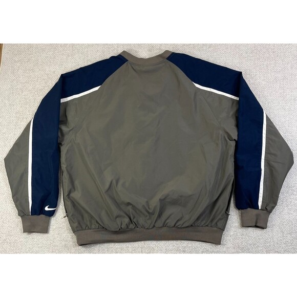 Nike Golf Jacket Men's XL Pullover V-Neck Windbreaker Green Lined Zip Pockets - Picture 3 of 8